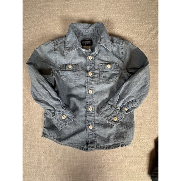 BUNDLE Oshkosh Boys Size 2T Cute Button Up Shirt Bundle (3 Shirts) - Picture 2 of 13